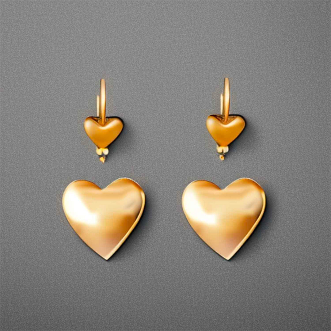 Aretes de oro - GOLD SHIELD